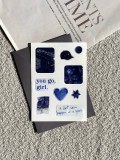 Об'ємний 3D стікерпак "Navy Blue"