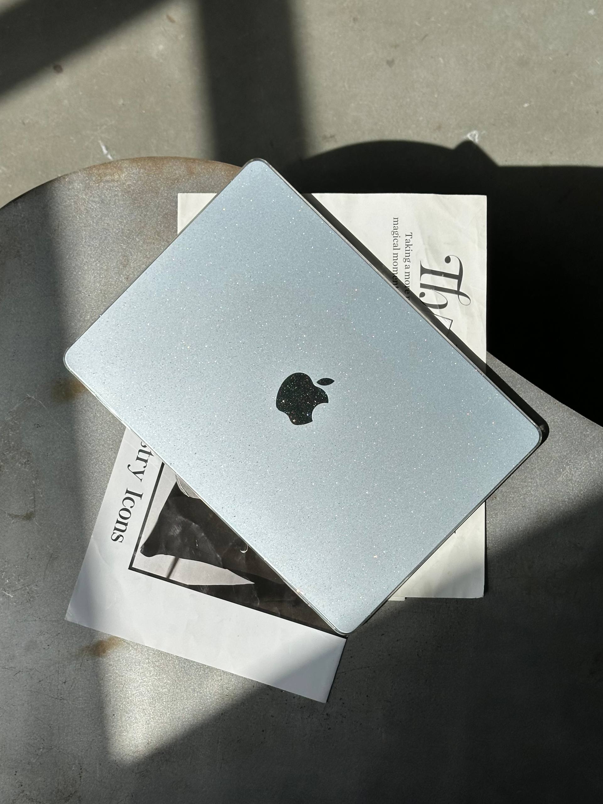 Чохол-накладка HardShell з блискітками на MacBook Pro 13.3