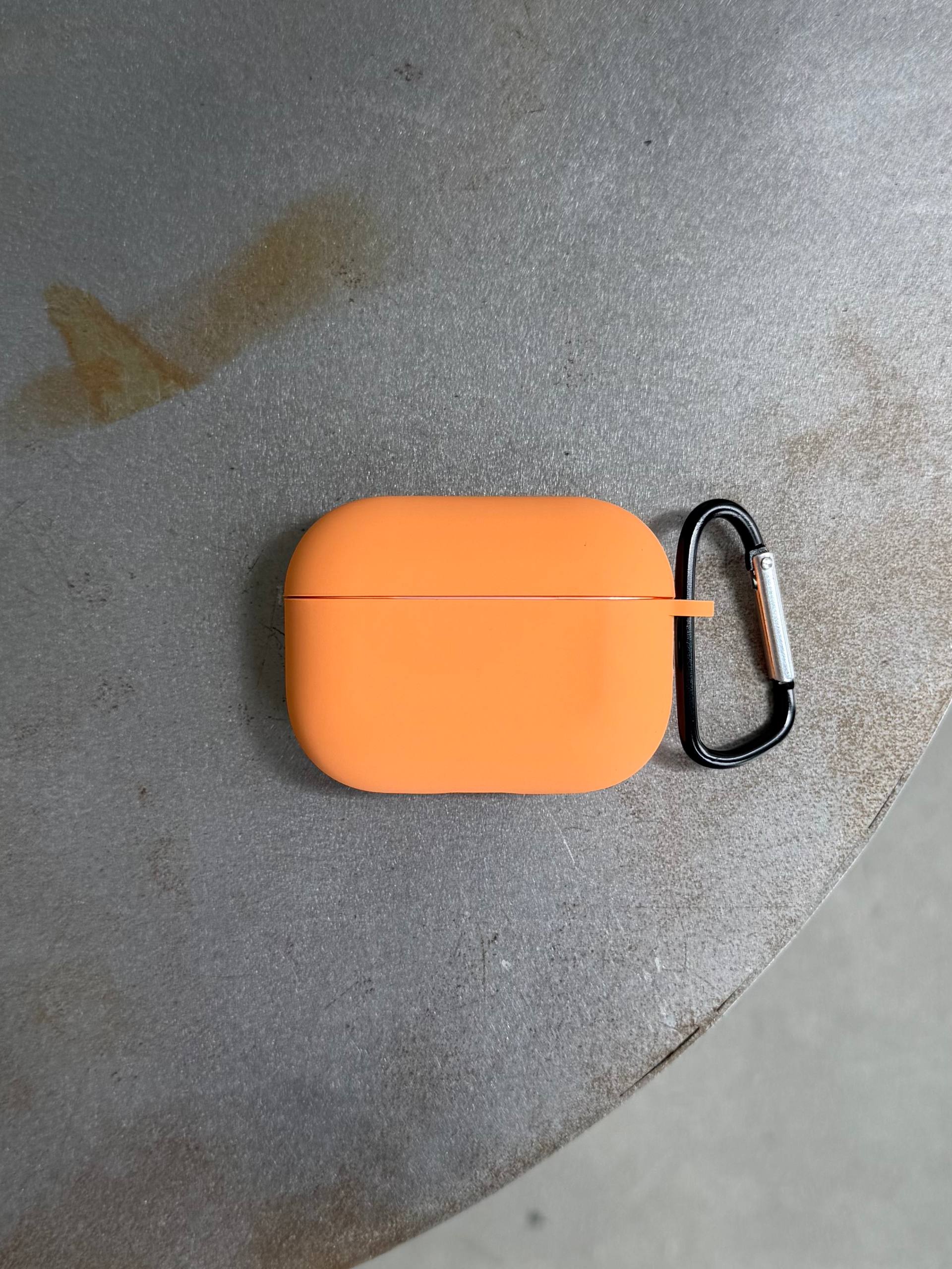Чохол на AirPods Pro 2 із мікрофіброю та карабіном Papaya (26)