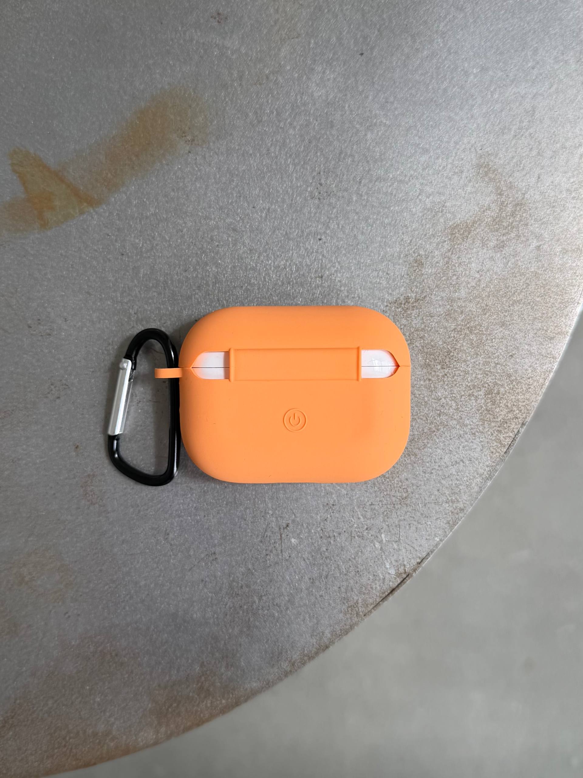 Чохол на AirPods Pro 2 із мікрофіброю та карабіном Papaya (26)