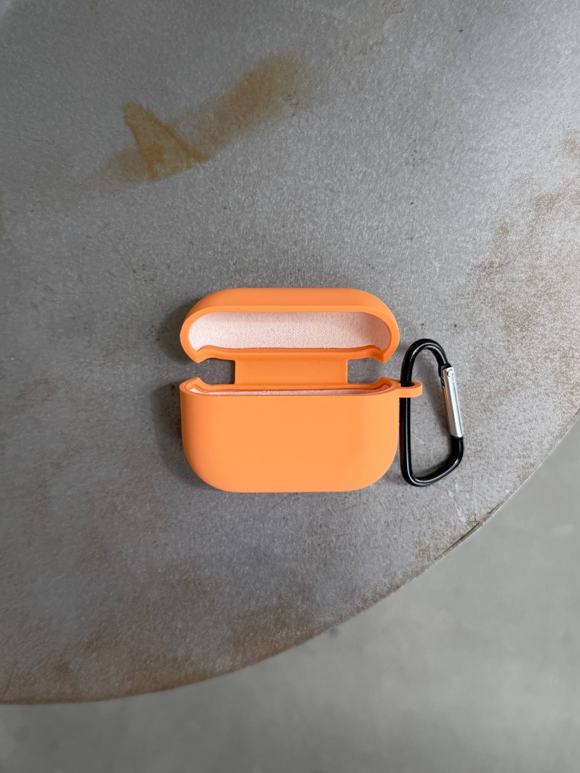 Чохол на AirPods Pro 2 із мікрофіброю та карабіном Papaya (26)