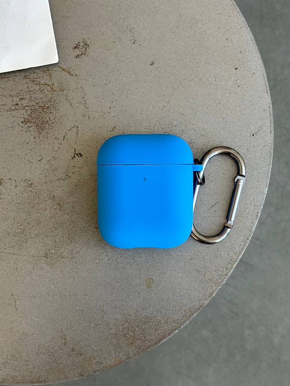 Чохол на AirPods 1 / 2 із мікрофіброю та карабіном Royal Blue (24)