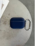 Чохол на AirPods Pro 3 із мікрофіброю та карабіном Midnight Blue (02)