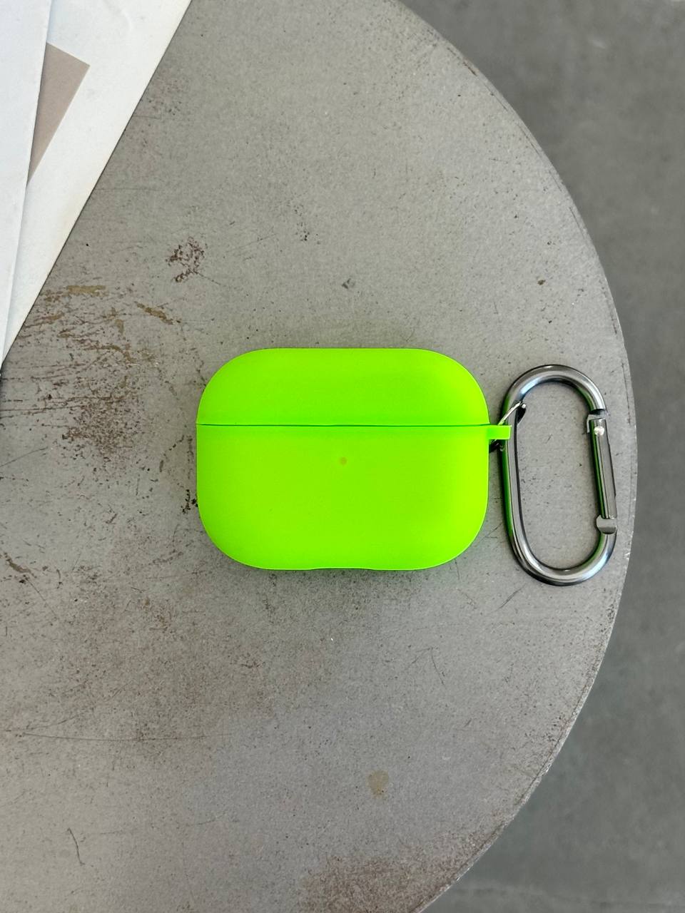 Чохол на AirPods 3 із мікрофіброю та карабіном Shiny Green (19)