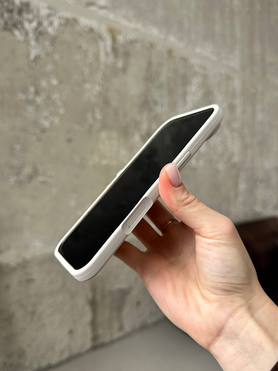 Чохол Silicone case з відкритою камерою на iPhone 17 Air Stone (15)