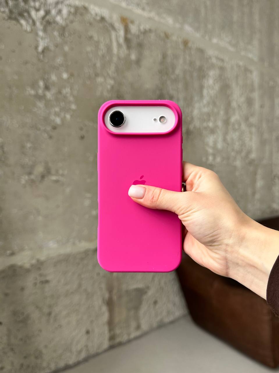 Чохол Silicone case з відкритою камерою на iPhone 17 Air Dragon Fruit (13)
