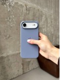 Чохол Silicone case з відкритою камерою на iPhone 17 Air Lavander Grey (17)