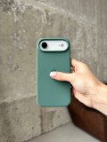 Чохол Silicone case з відкритою камерою на iPhone 17 Air Pine Green (36)