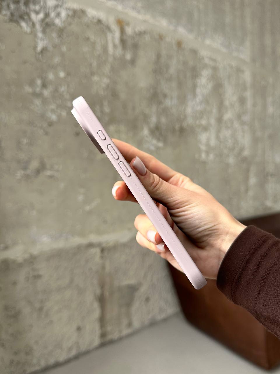 Чохол Silicone case з відкритою камерою на iPhone 17 Air Lavander (08)