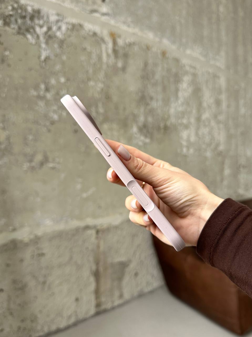 Чохол Silicone case з відкритою камерою на iPhone 17 Air Lavander (08)