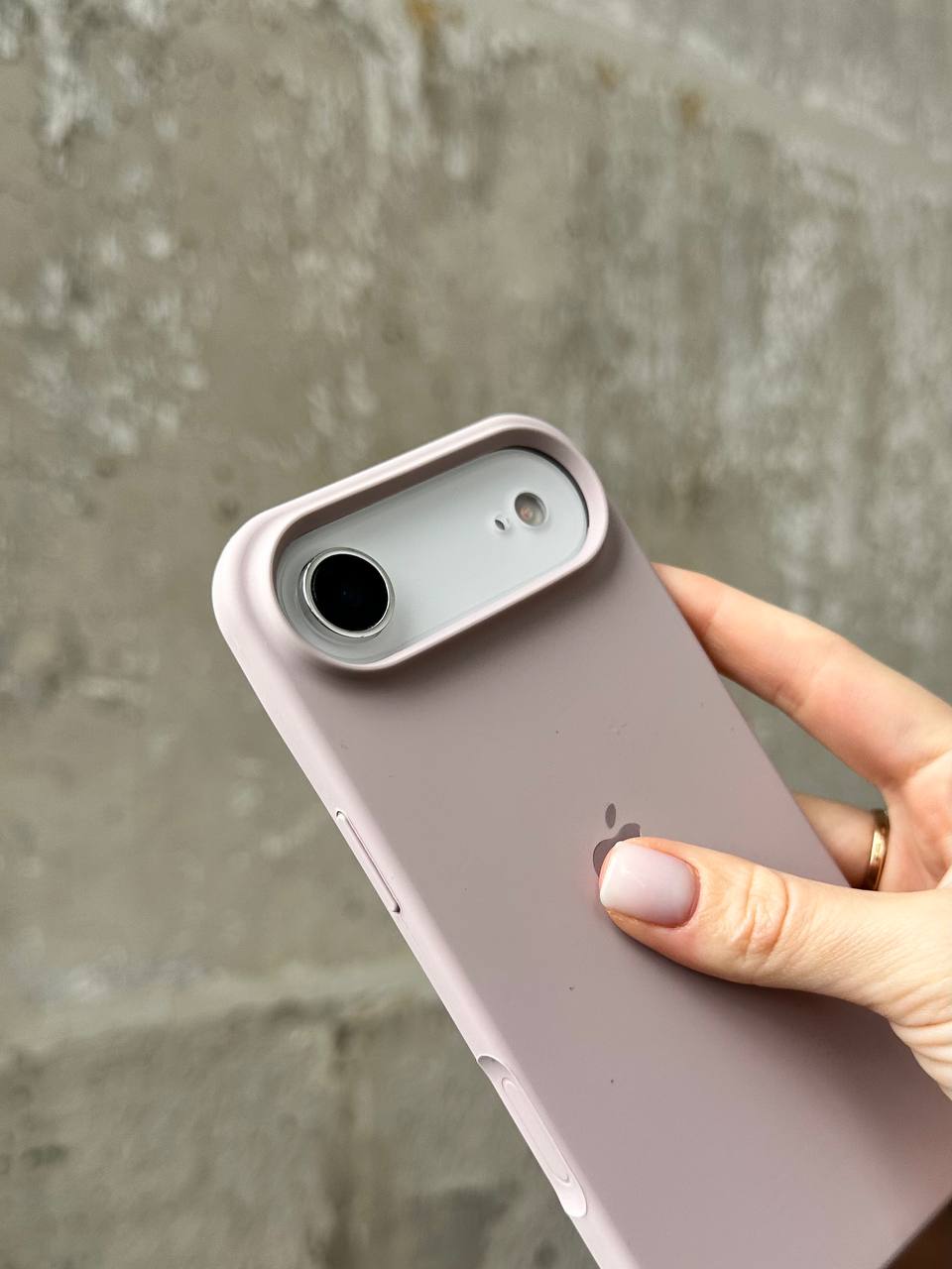 Чохол Silicone case з відкритою камерою на iPhone 17 Air Lavander (08)