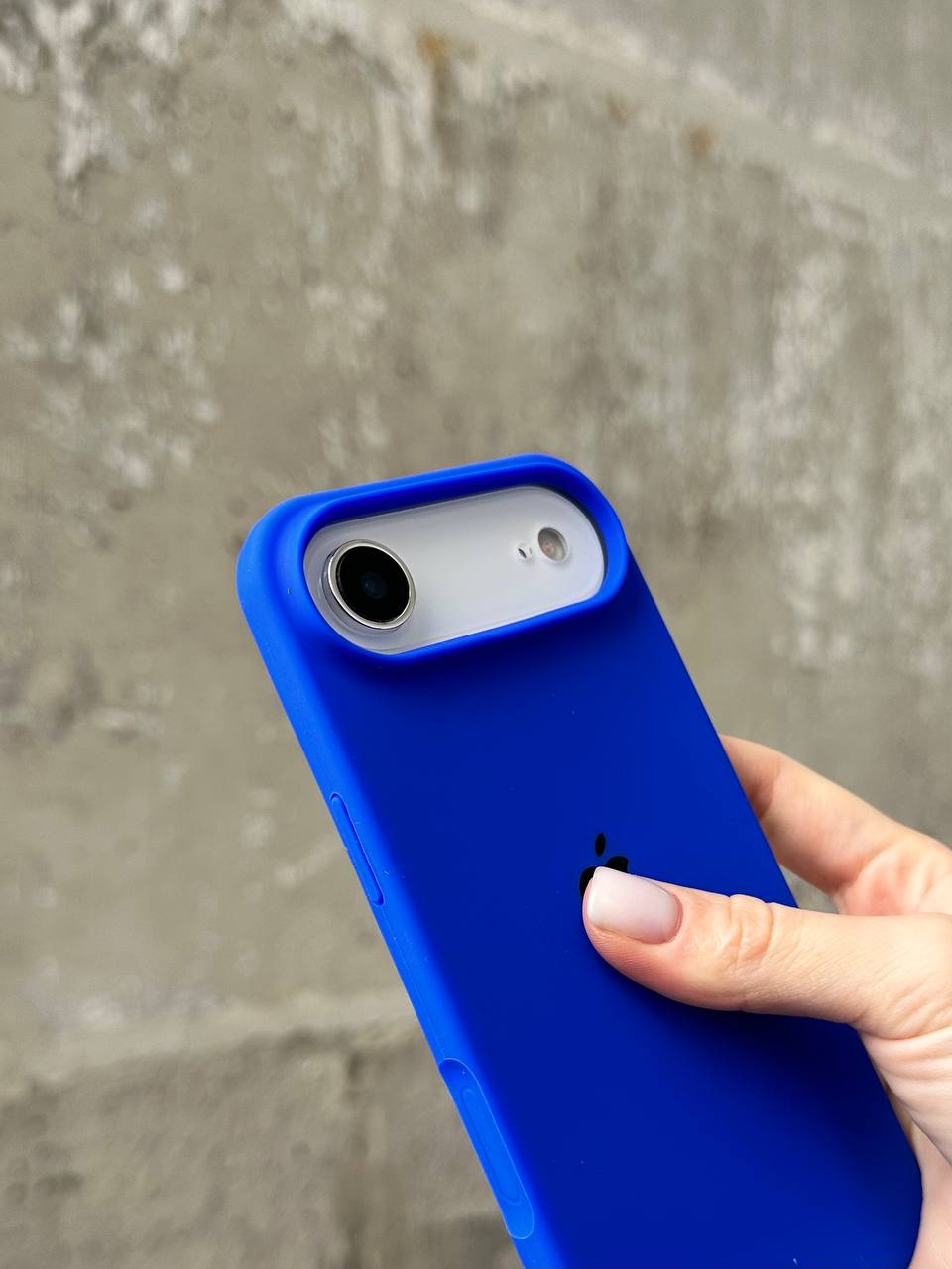Чохол Silicone case з відкритою камерою на iPhone 17 Air Electric Blue (29)