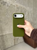 Чохол Silicone case з відкритою камерою на iPhone 17 Air Army Green (11)