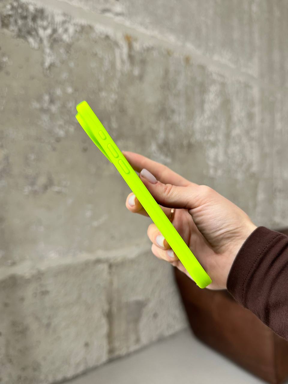 Чехол Silicone case с открытой камерой на iPhone 17 Air Shiny Green (34)