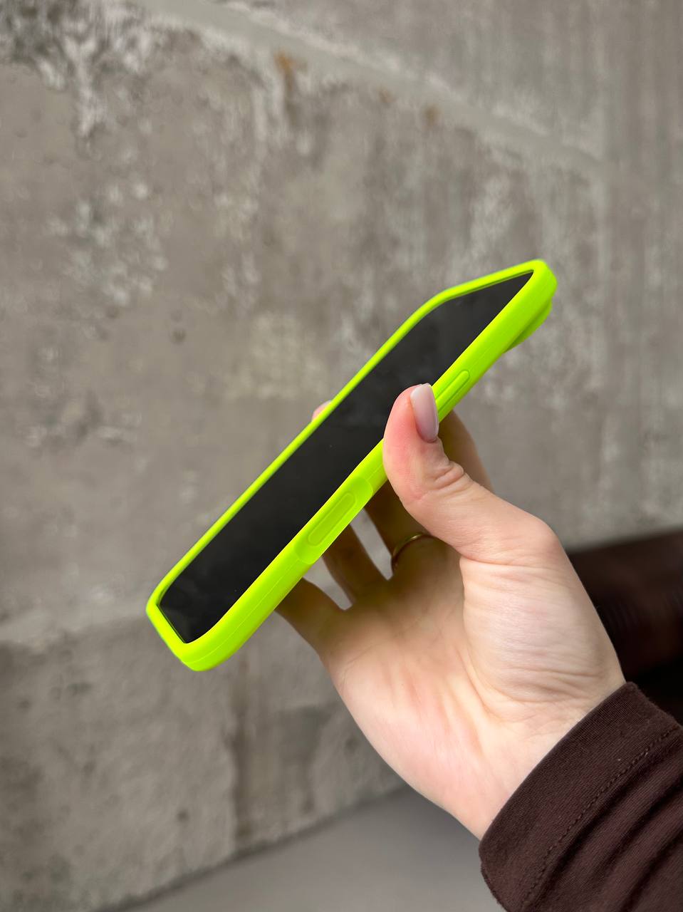 Чехол Silicone case с открытой камерой на iPhone 17 Air Shiny Green (34)