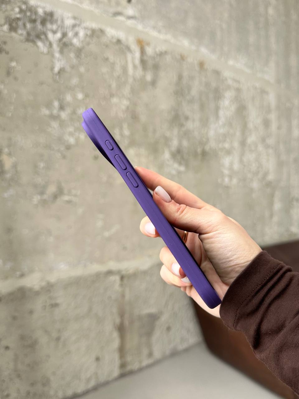 Чохол Silicone case з відкритою камерою на iPhone 17 Air Amethyst (21)