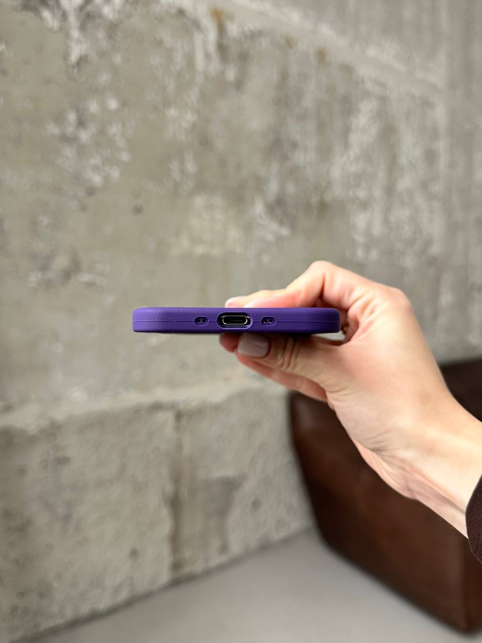 Чохол Silicone case з відкритою камерою на iPhone 17 Air Amethyst (21)