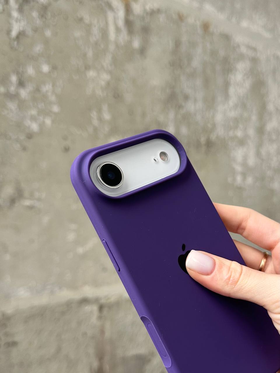 Чохол Silicone case з відкритою камерою на iPhone 17 Air Amethyst (21)