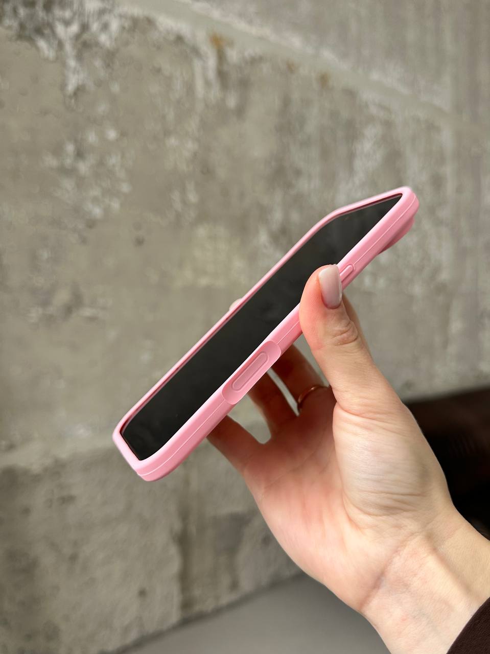 Чохол Silicone case з відкритою камерою на iPhone 17 Air Baby Pink (06)