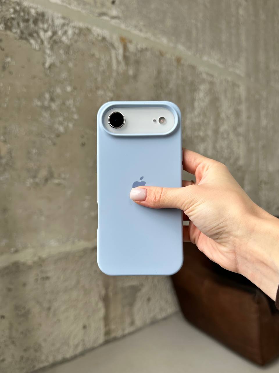 Чохол Silicone case з відкритою камерою на iPhone 17 Air Lilac (05)