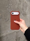 Чохол Silicone case з відкритою камерою на iPhone 17 Air Brown (37)