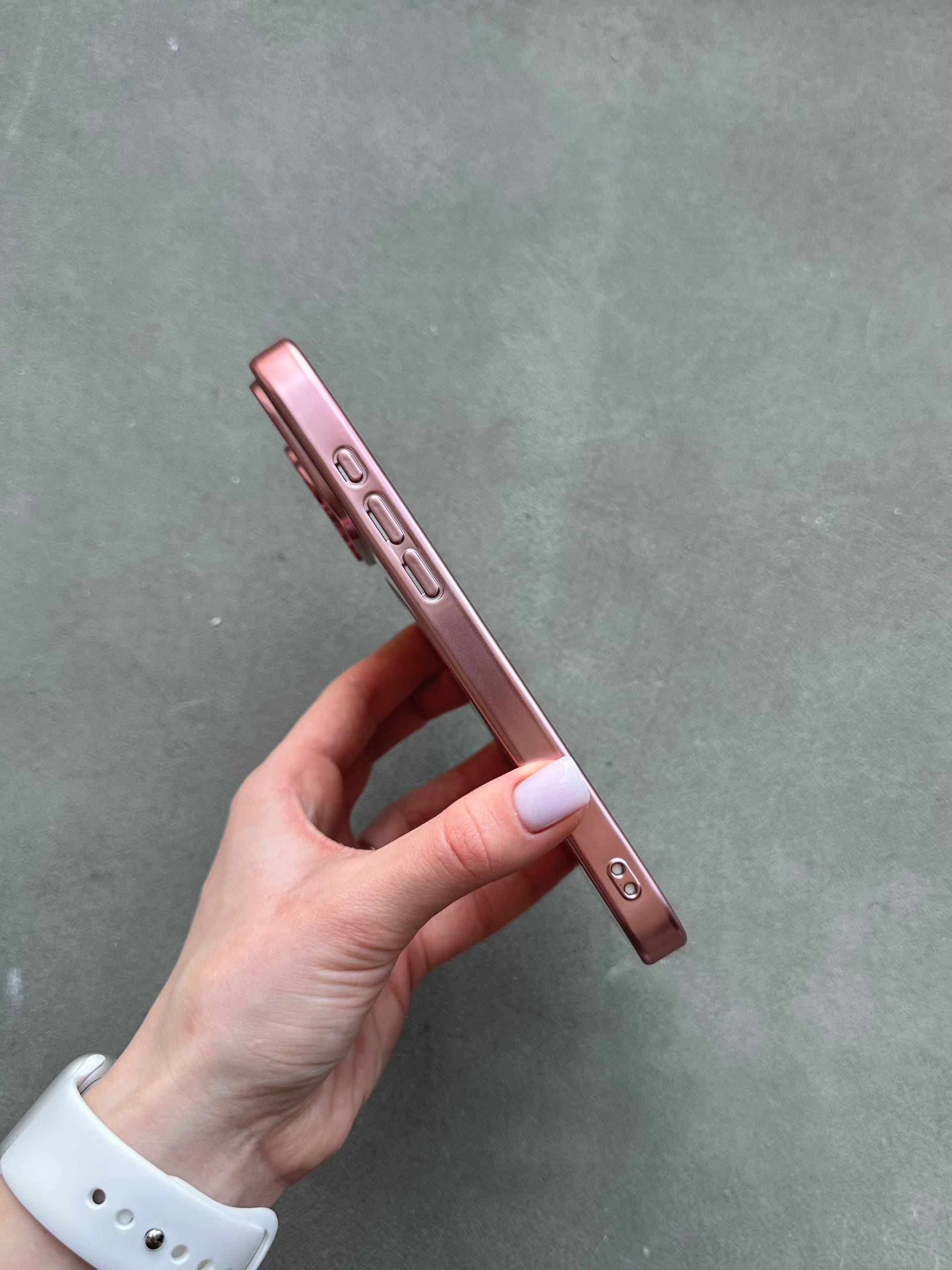 Чохол кольоровий Shining case з Magsafe на iPhone 17 Pro Max Pink