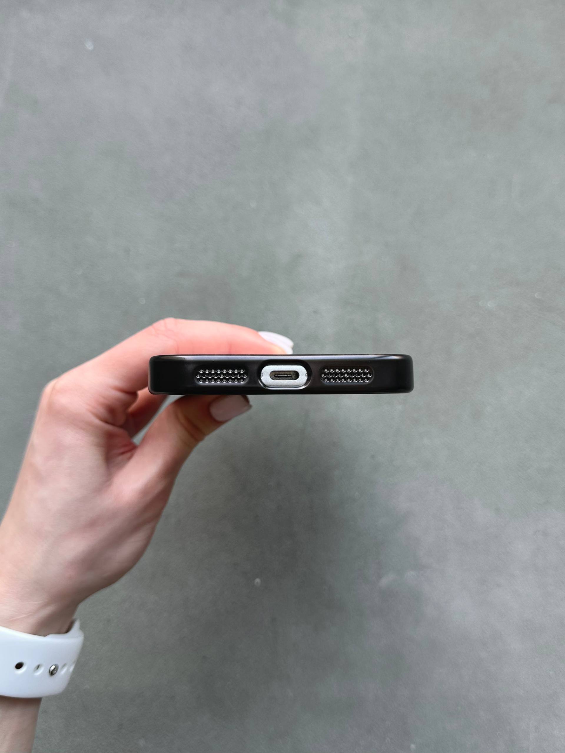 Чохол кольоровий Shining case з Magsafe на iPhone 17 Pro Max Black