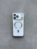 Чохол кольоровий Shining case з Magsafe на iPhone 17 Pro Max Silver