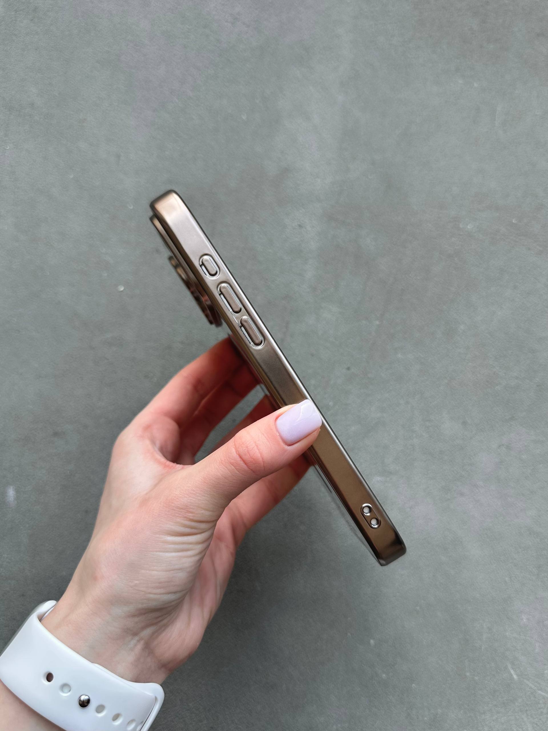 Чохол кольоровий Shining case з Magsafe на iPhone 17 Pro Max Titan