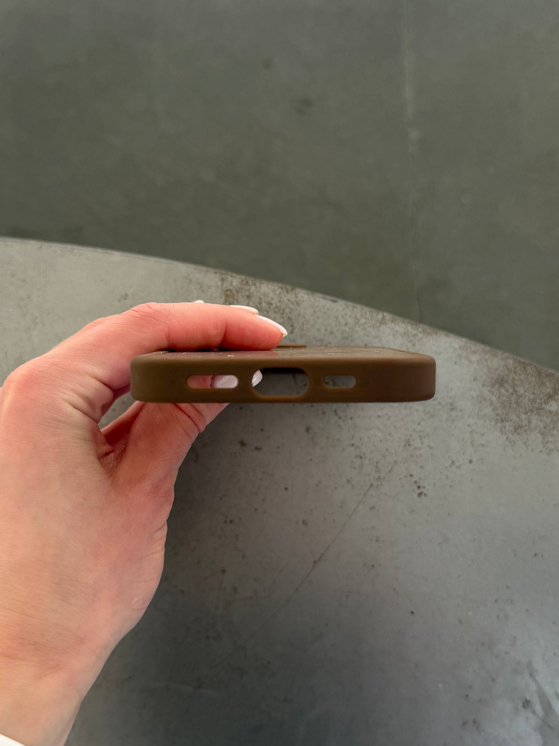 Чохол матовий з Magsafe на iPhone 16e / 17e Brown