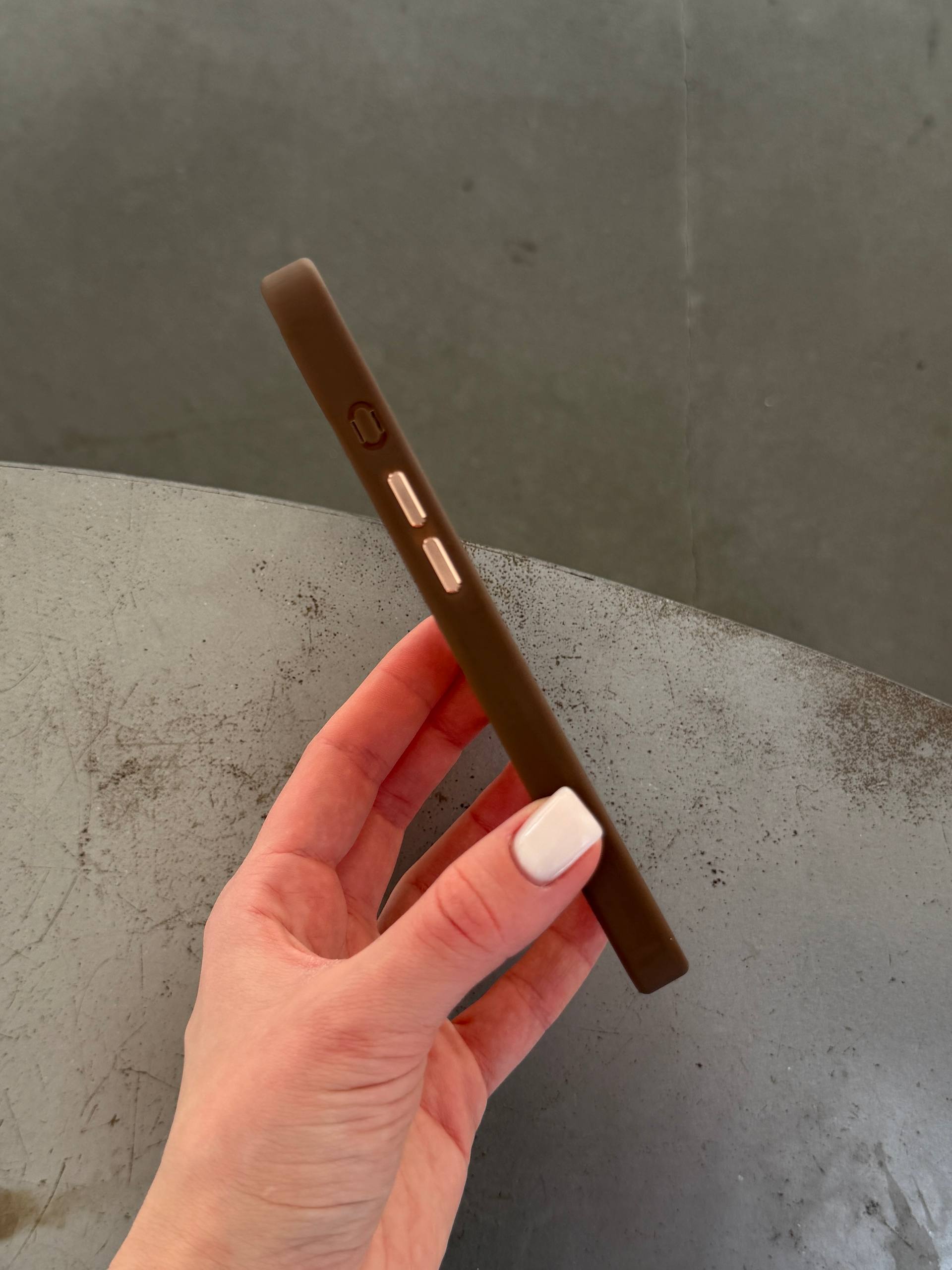 Чохол матовий з Magsafe на iPhone 16e / 17e Brown