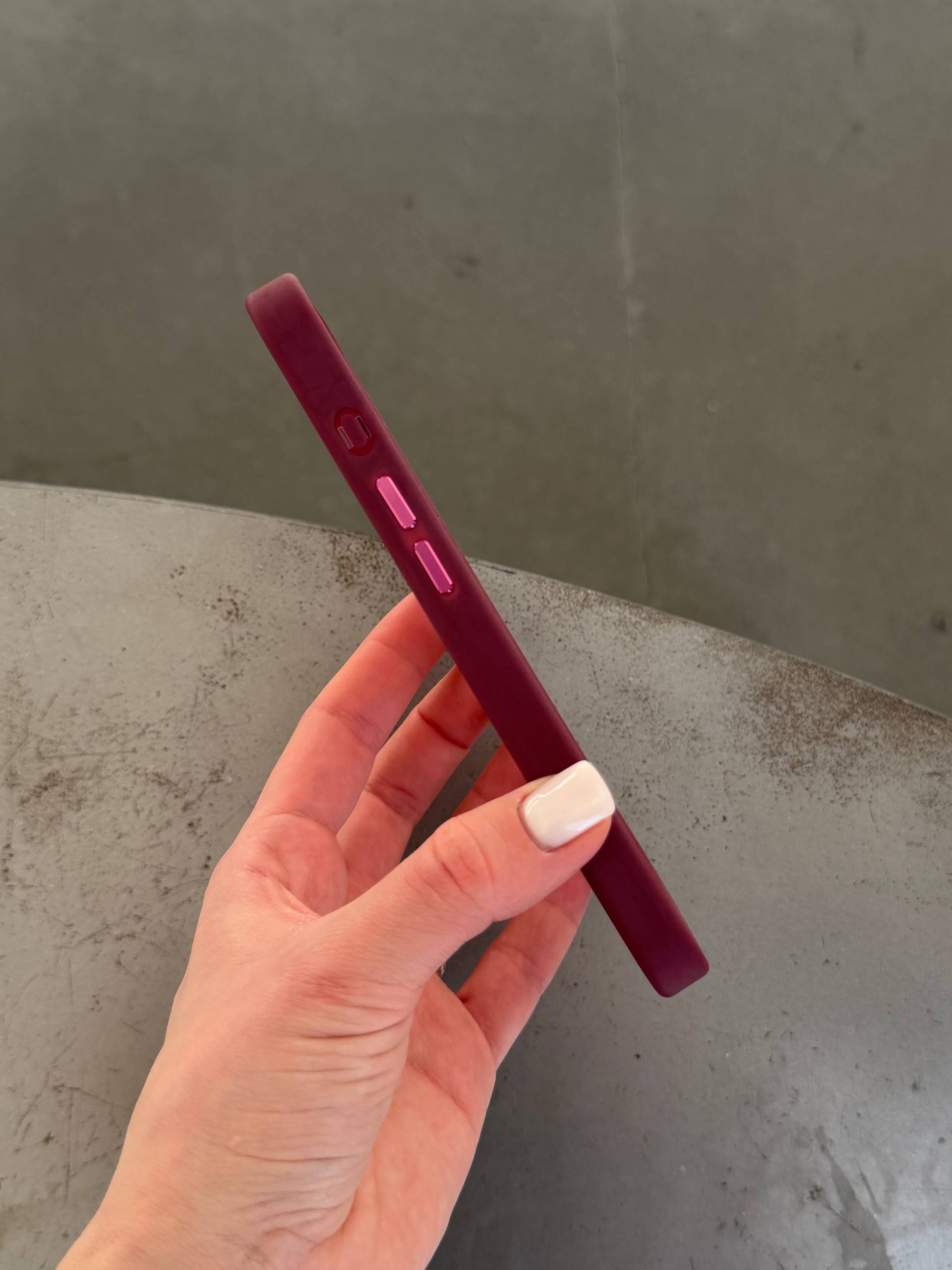 Чохол матовий з Magsafe на iPhone 16e / 17e Wine