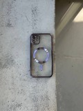 Чехол цветной Shining case с Magsafe на iPhone 11 Dark Purple
