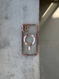 Чехол цветной Shining case с Magsafe на iPhone 11 Pink