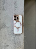 Чохол кольоровий Shining case з Magsafe на iPhone 11 Pro Max Pink
