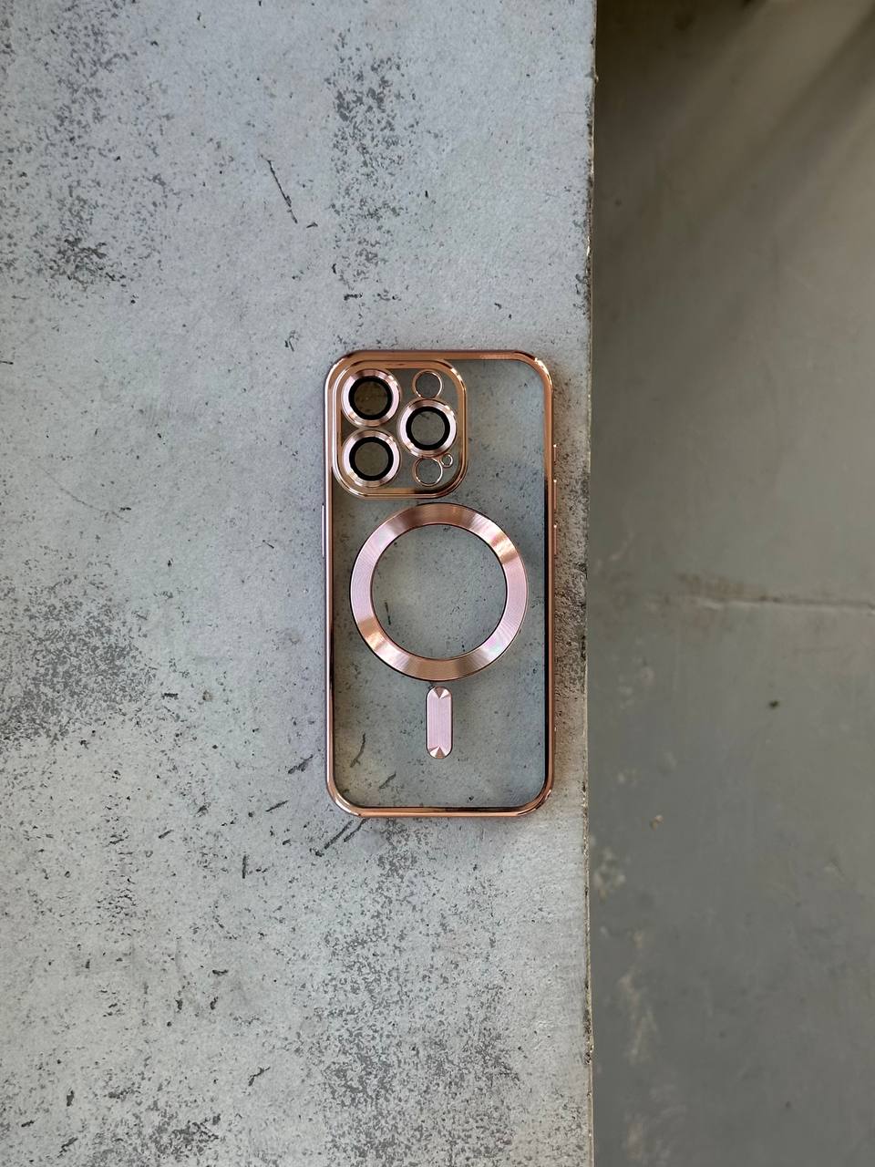 Чохол кольоровий Shining case з Magsafe на iPhone 12 Pro Pink