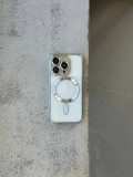 Чохол кольоровий Shining case з Magsafe на iPhone 11 Pro Max Silver