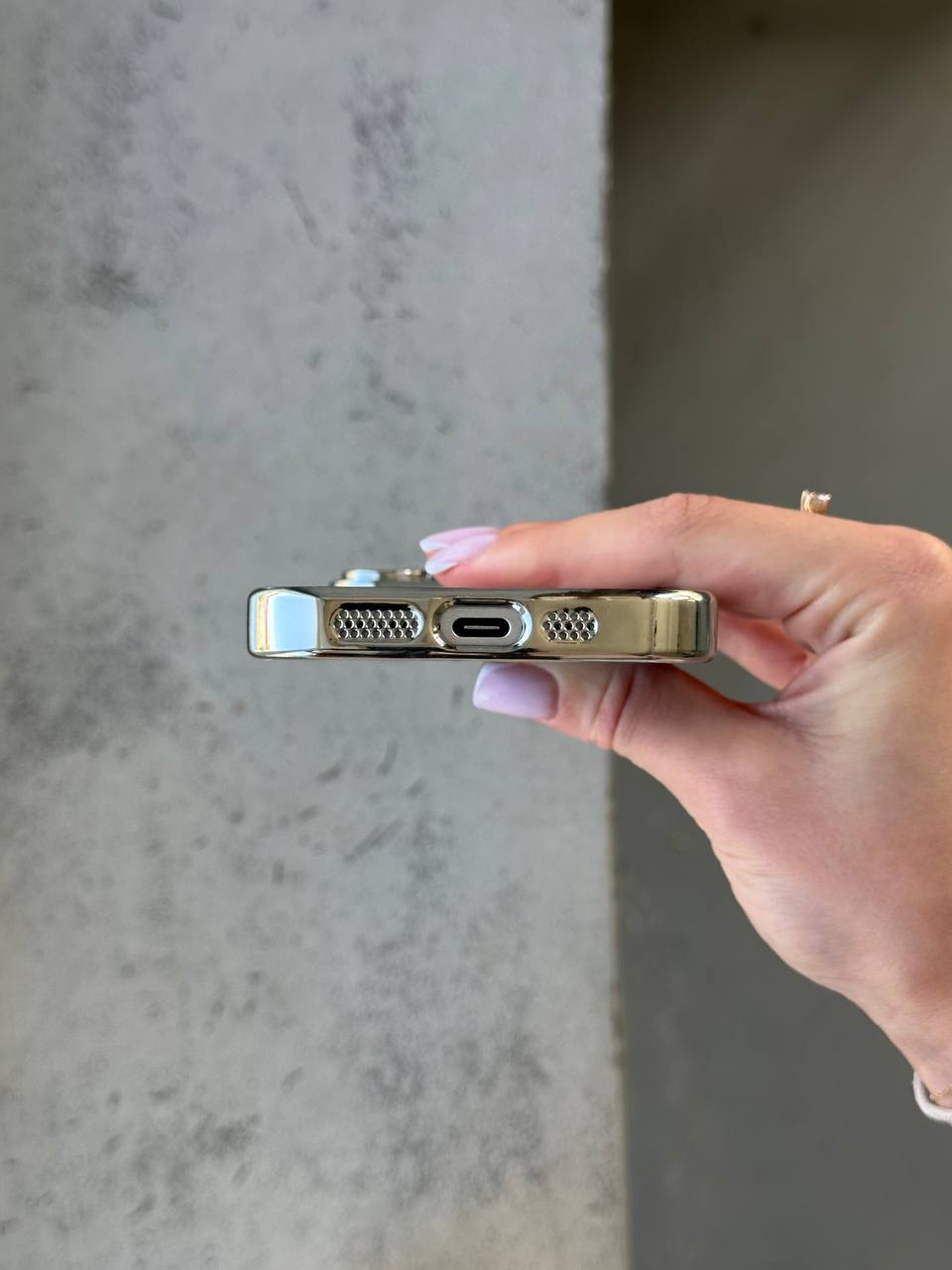 Чохол кольоровий Shining case з Magsafe на iPhone 11 Pro Max Silver