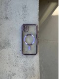 Чехол цветной Shining case с Magsafe на iPhone 11 Purple