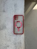 Чехол цветной Shining case с Magsafe на iPhone 11 Red