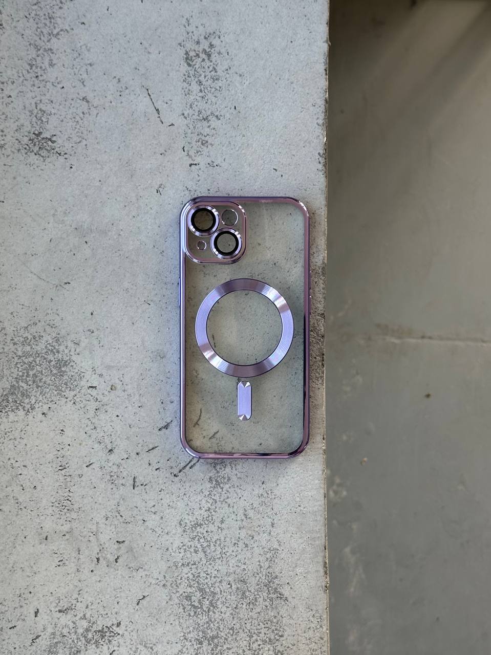 Чохол кольоровий Shining case з Magsafe на iPhone 14 Purple