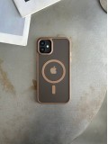 Чохол матовий з Magsafe на iPhone 11 Brown