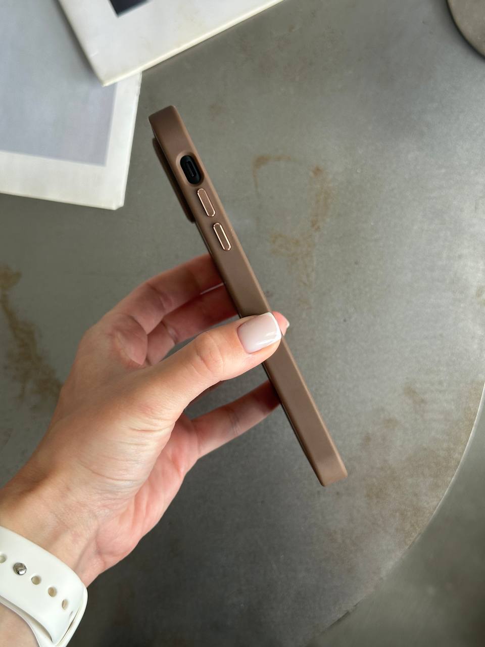 Чохол матовий з Magsafe на iPhone 11 Brown