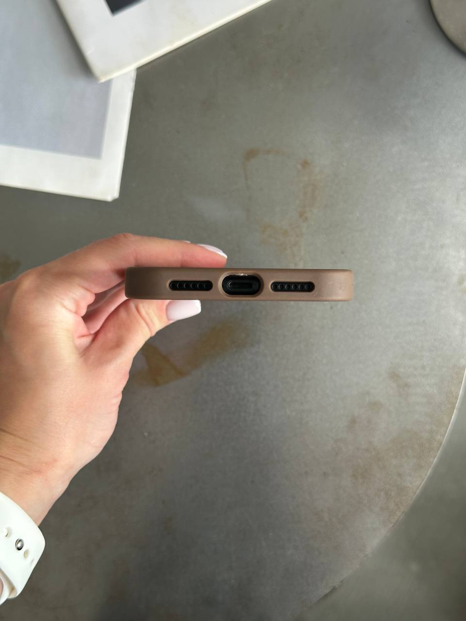 Чохол матовий з Magsafe на iPhone 11 Brown