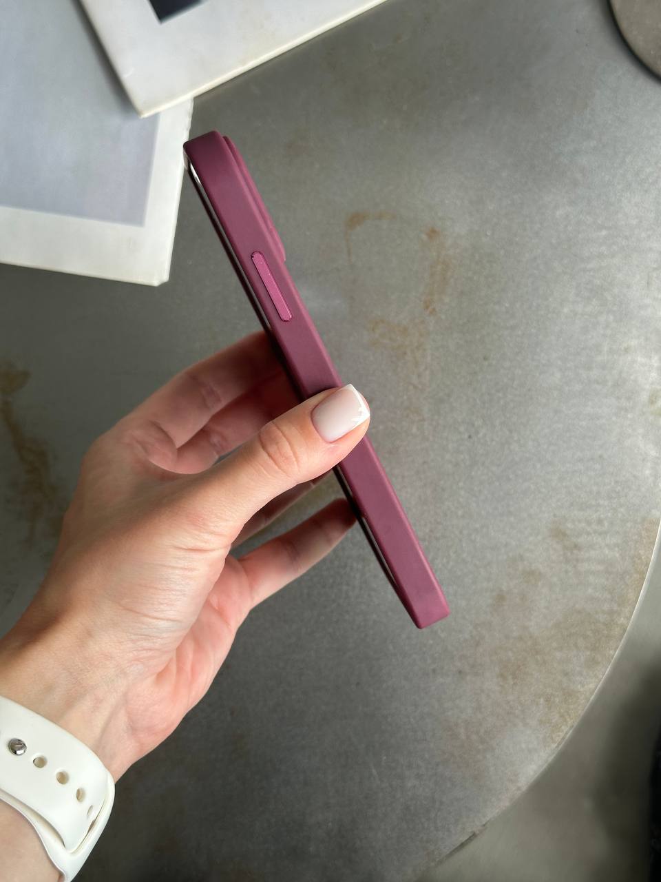 Чохол матовий з Magsafe на iPhone 11 Wine