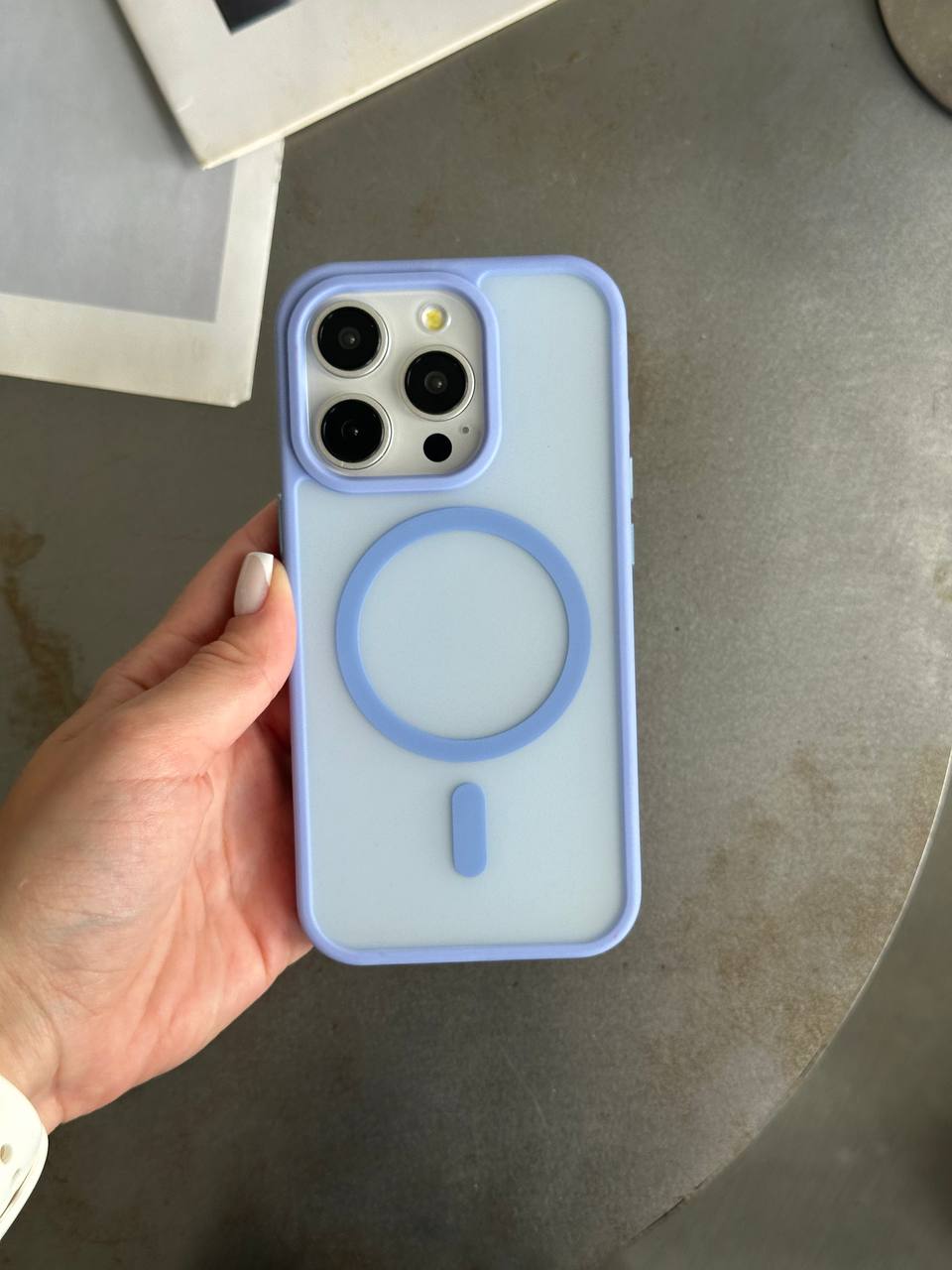 Чохол матовий з Magsafe на iPhone 11 Pro Max Blue
