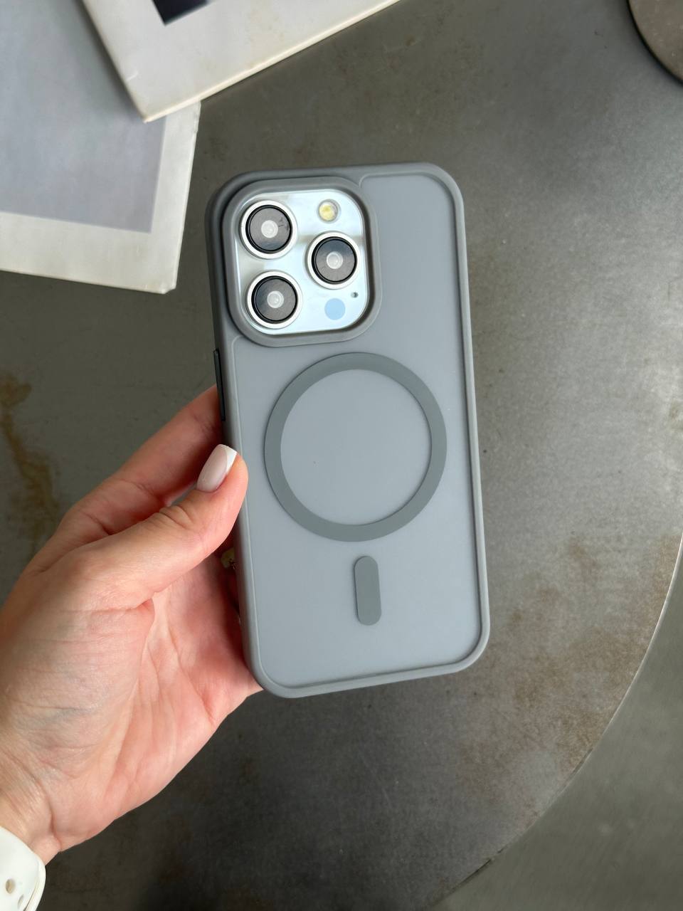 Чохол матовий з Magsafe на iPhone 11 Pro Max Gray