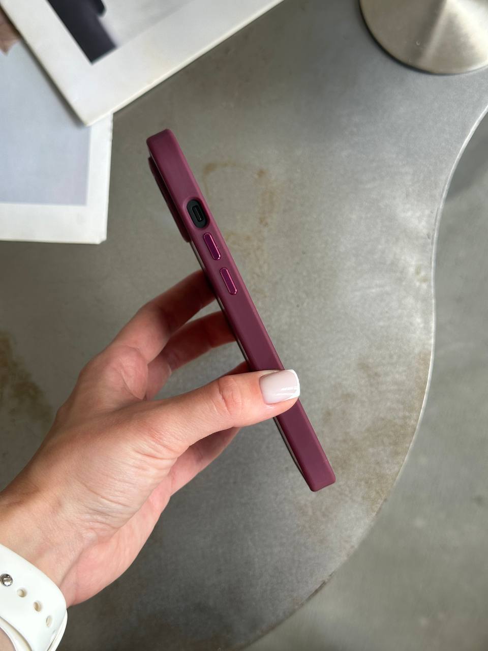 Чохол матовий з Magsafe на iPhone 11 Pro Max Wine