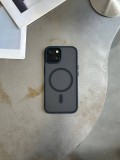 Чохол матовий з Magsafe на iPhone 14+ Black