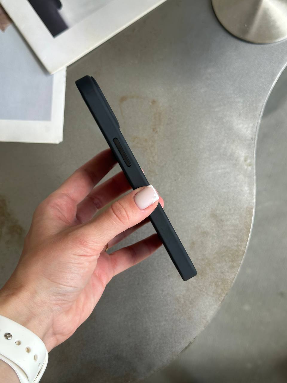Чохол матовий з Magsafe на iPhone 14+ Black
